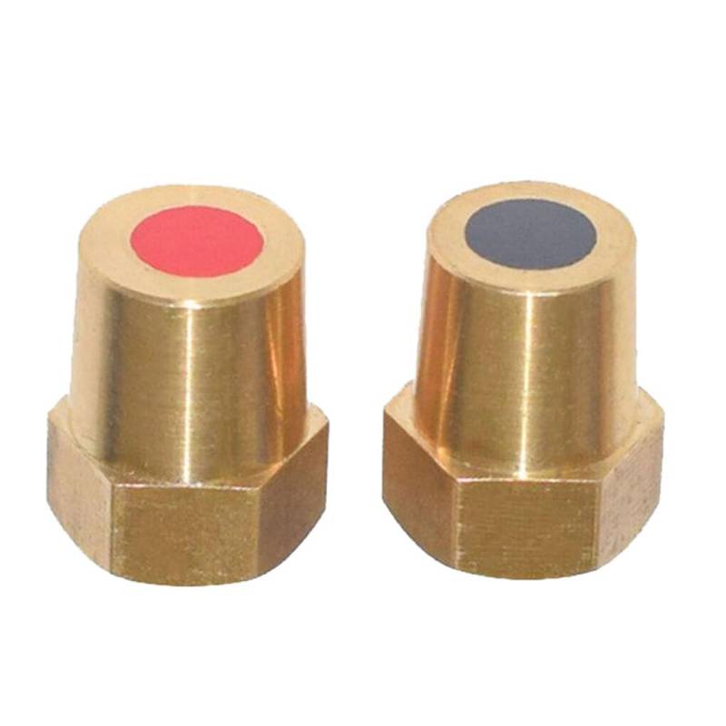 DSOUWEH 2 Stück Batteriepoladapter Messingverbinder Batteriepoladapter Batteriepoladapter M6 Batteriepol Batteriepol, M6 von DSOUWEH