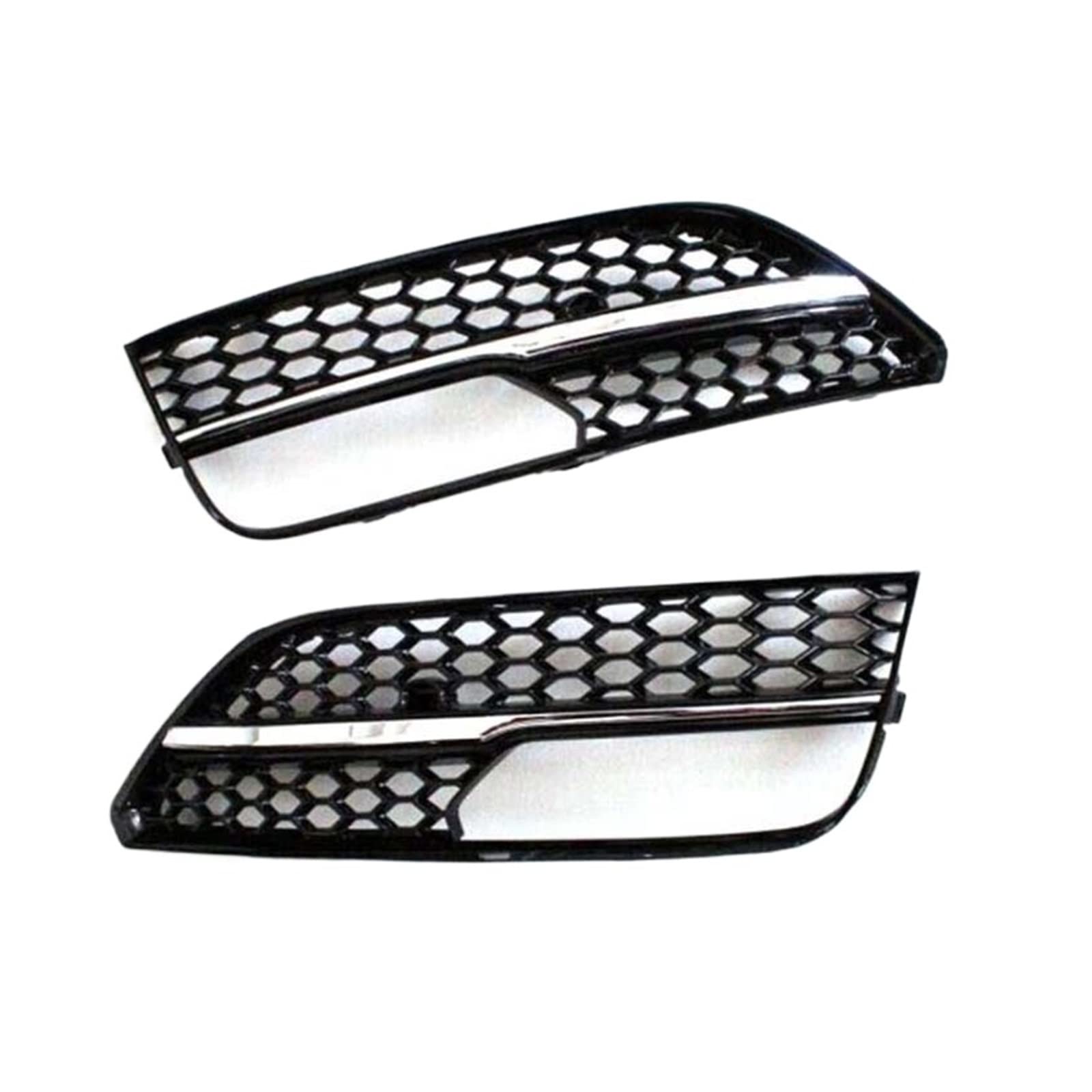 A3 Honeycomb Front Sport Nebelscheinwerferabdeckung Nebelscheinwerfergrill Kompatibel mit A3 Standard Fließheck 2014-2016 Auto-Styling-Zubehör(Chrome) von DSPLJQRYX
