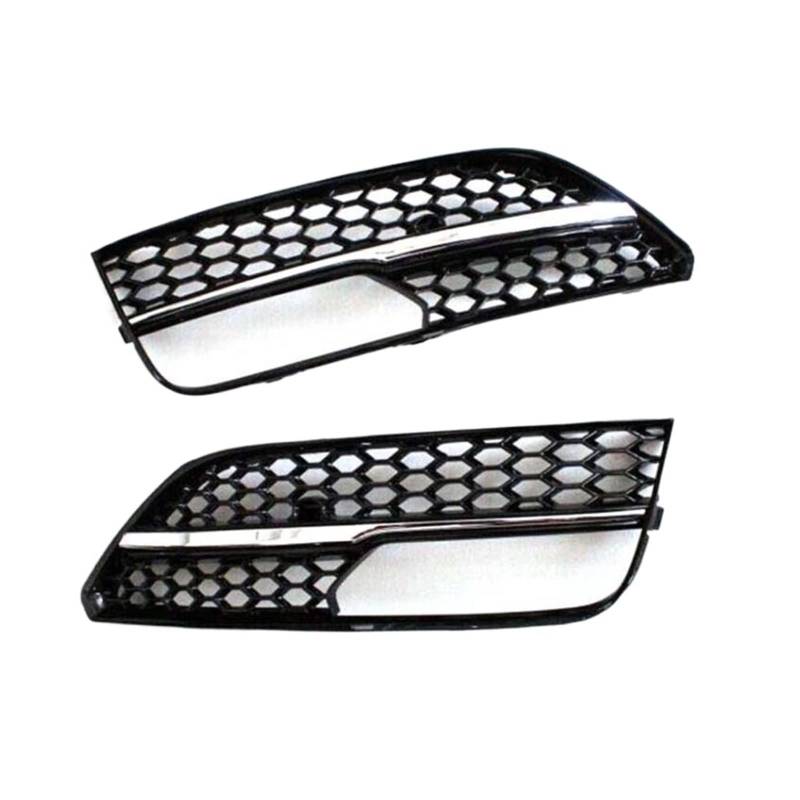 A3 Honeycomb Front Sport Nebelscheinwerferabdeckung Nebelscheinwerfergrill Kompatibel mit A3 Standard Fließheck 2014-2016 Auto-Styling-Zubehör(Chrome) von DSPLJQRYX