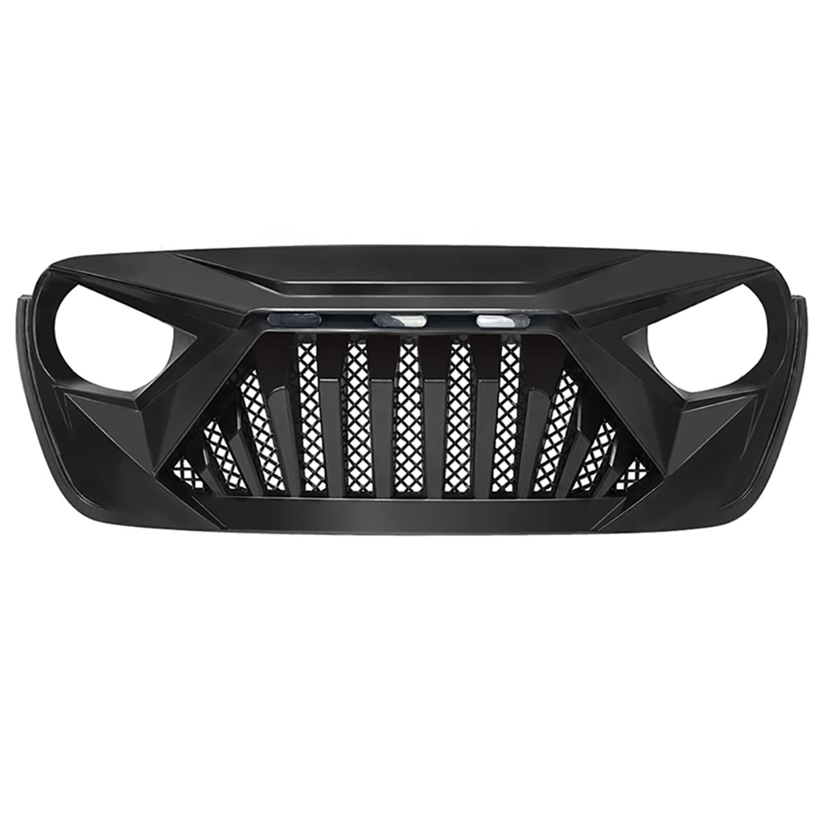 Auto 4X4 Offroad ABS Grille Front MESH GRIDS Matte Auto Grills STOßSTANGE Racing Grill Kompatibel Mit 2018-2022 Jeep Wrangler JL & Gladiator JT Auto 4X4 Offroad ABS Grille Front MESH GRIDS Matte Auto Grills STOßSTANGE Racing Grill Kompatibel Mit 2018-2022 Jeep Wrangler JL & Gladiator JT von DSPLJQRYX