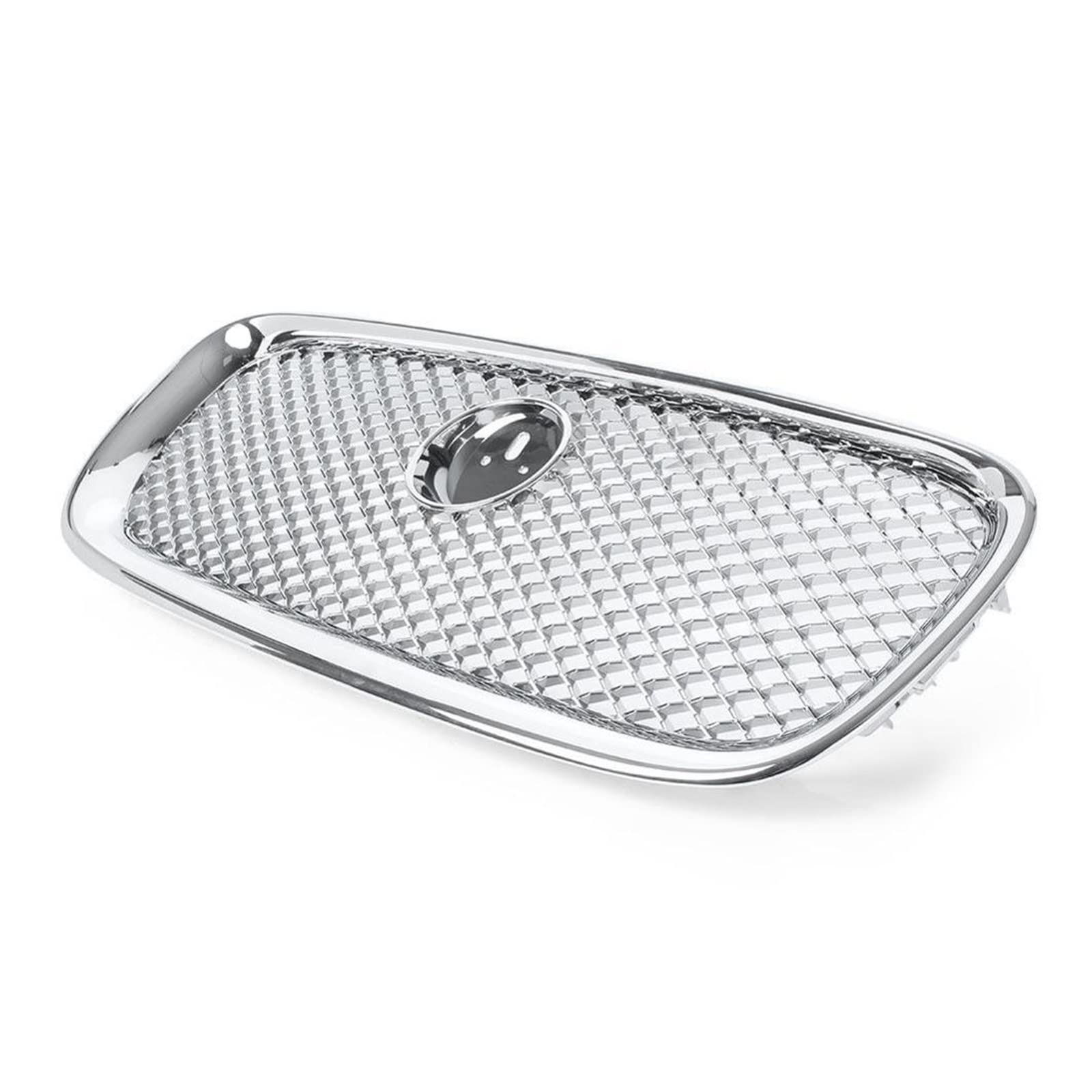Auto-Frontgrill, Racing-Obergitter, kompatibel mit Jaguar XF X250 XFR 2012 2013 2014 2015, glänzend schwarzer ABS-Kunststoff(M) von DSPLJQRYX