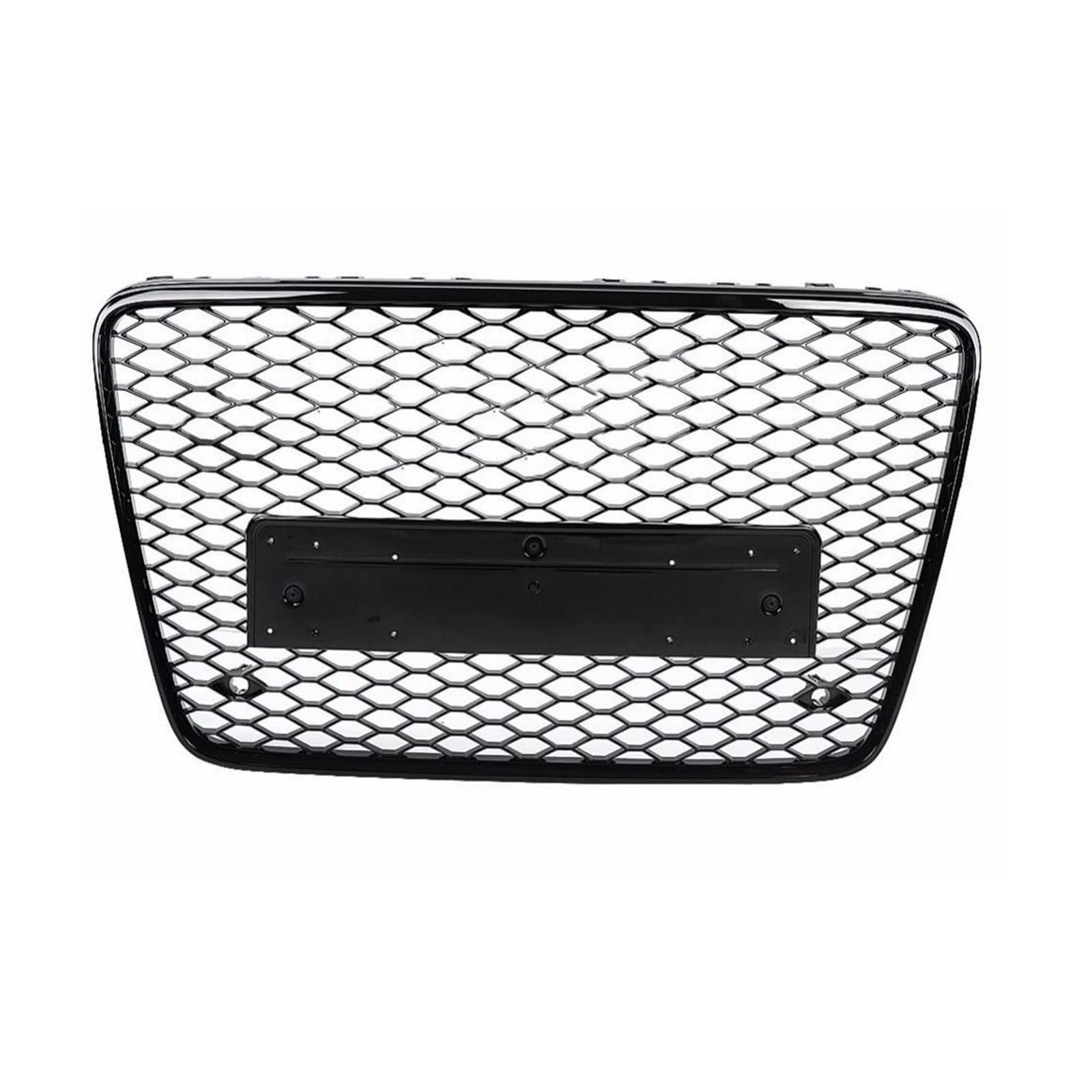 Kompatibel mit Q7/SQ7 2005 2006 2007 2008 2009 2010 2011 2012 2013 2014 2015 RSQ7 Auto-Frontstoßstangengrill Mittelplatte Oberer Grill(Silver Logo) von DSPLJQRYX