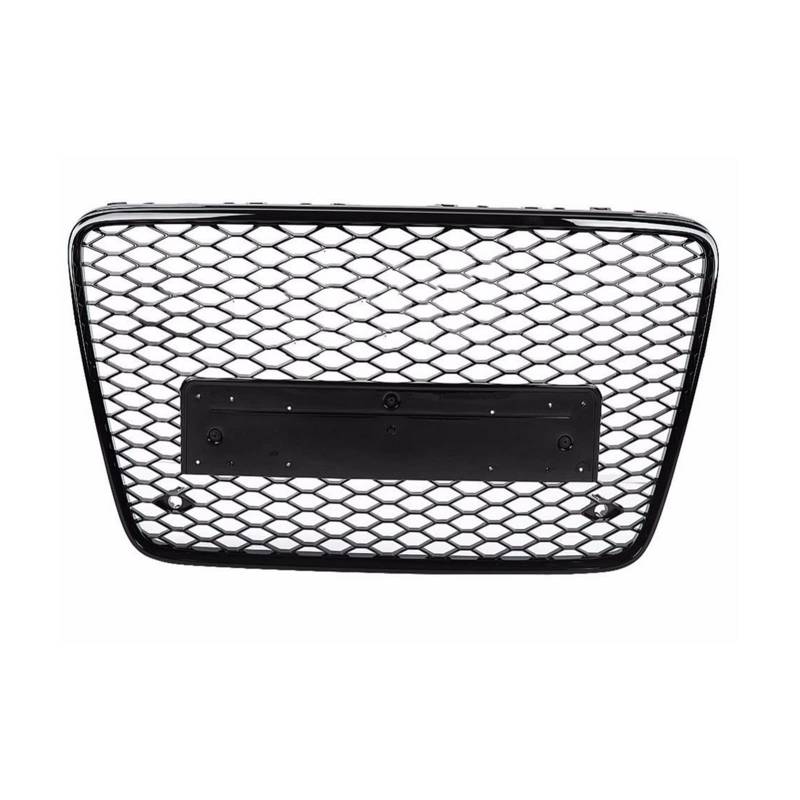 Kompatibel mit Q7/SQ7 2005 2006 2007 2008 2009 2010 2011 2012 2013 2014 2015 RSQ7 Auto-Frontstoßstangengrill Mittelplatte Oberer Grill(Silver Logo) von DSPLJQRYX