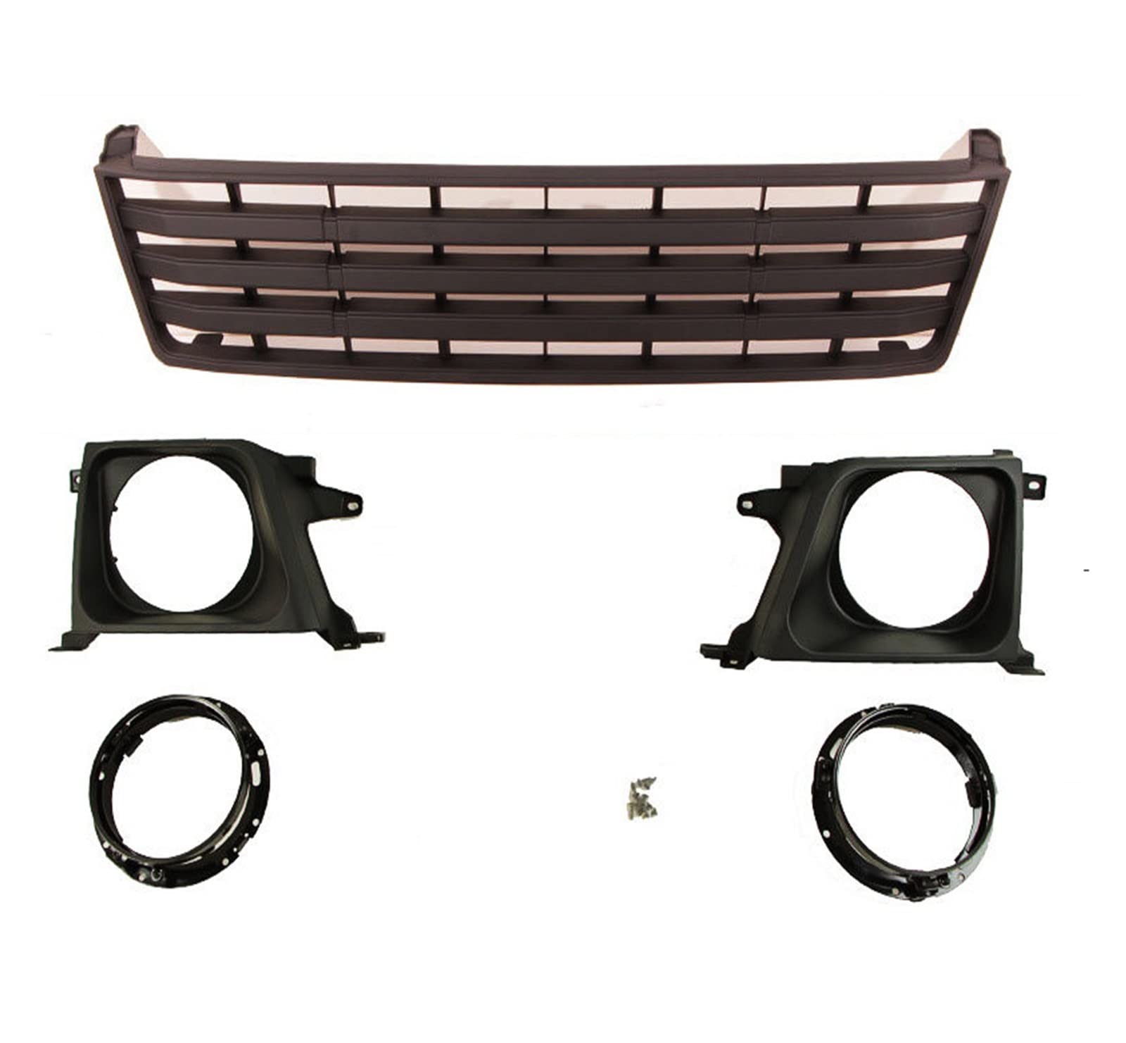 Kühlergrill for die vordere Stoßstange, kompatibel mit Toyota Land Cruiser Prado LC90 LC95 2700 3400 1996–2002, Auto-Styling, Außenverkleidung(Black A) von DSPLJQRYX