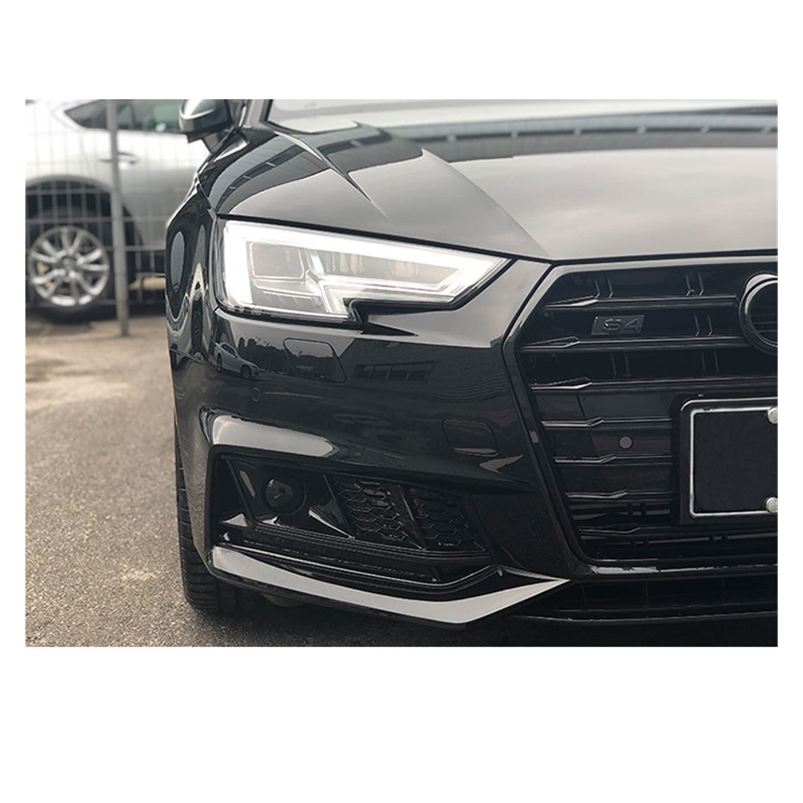 S4 S-Line Nebelscheinwerferabdeckung, Nebelscheinwerfer-Renngitter, kompatibel mit S4 Sline B9 Sportstoßstange 2016–2018, Auto-Styling(A) von DSPLJQRYX