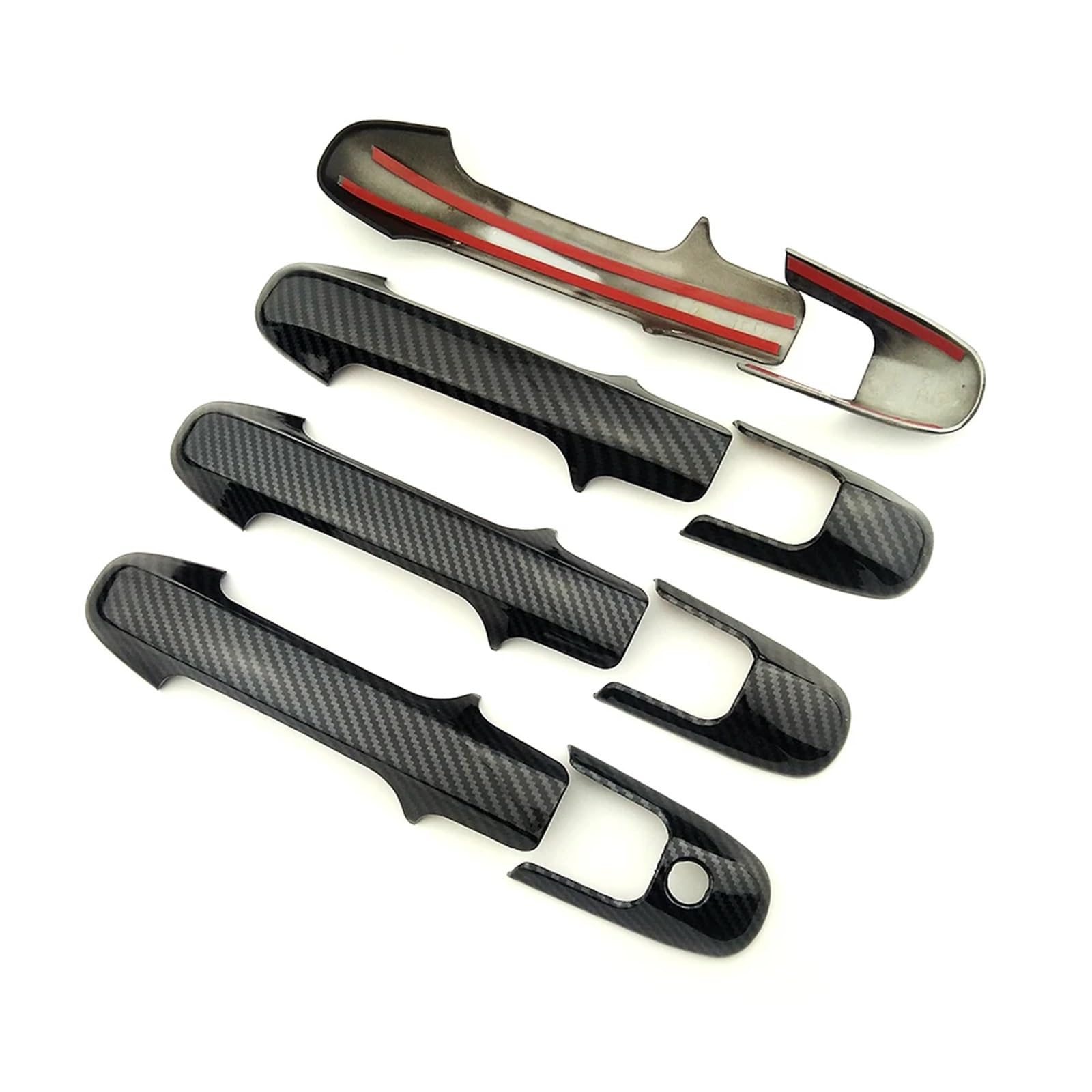 DSPOLIMV Kompatibel Mit Accord 2003 2004 2005 2006 2007 Autotürgriffabdeckung Autozubehör Auto-Außentürgriff-Dekorationsschale Auto Außentürgriffe Blenden(Carbon Fiber Color B) von DSPOLIMV