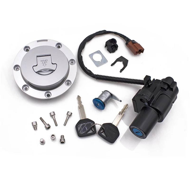 DSPOLIMV Kompatibel Mit CBR1000RR 2008 2009 2010 2011 2012 2013 2014 Zündschlossabdeckung Tankdeckel Sperrschlüssel Startschalter Teile Motorradzubehör Moto Bike-Zündschloss von DSPOLIMV