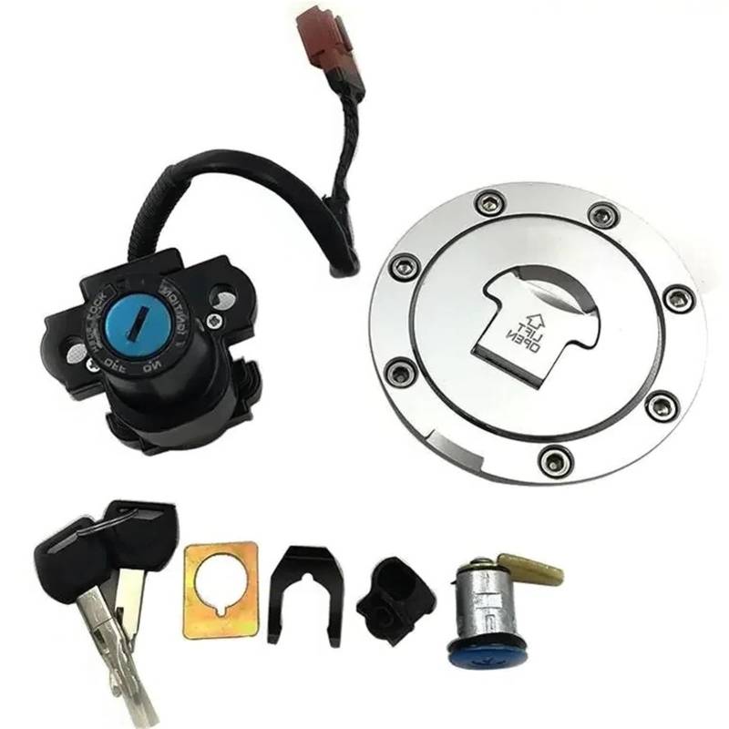 DSPOLIMV Kompatibel Mit CBR600RR 2007 2008 2009 2010 2011 2012 2013 2014 Motorrad Zündung Startschalter Teile Schalterschloss Zubehör Kappenschlösser Moto Bike-Zündschloss von DSPOLIMV