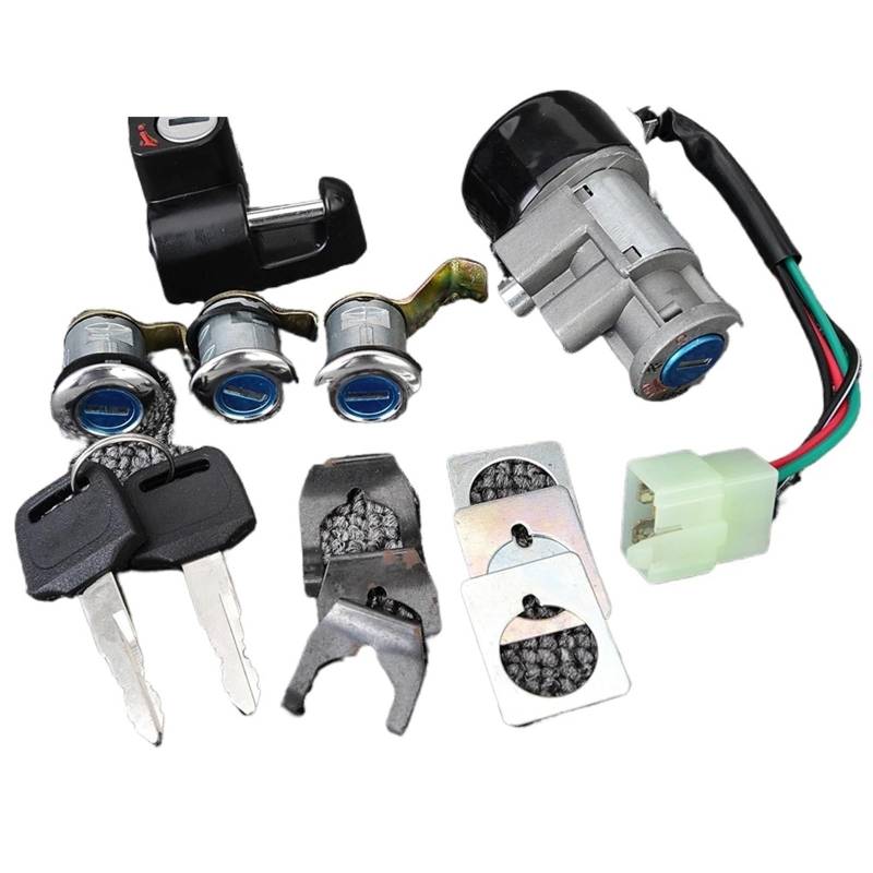 DSPOLIMV Kompatibel Mit CN250 Helix 1986 1987 1988-2001 2002 2003 2004 2005 2006 2007 Motorrad Zündung Tankdeckel Zündschloss 35010-KS4-711 Moto Bike-Zündschloss von DSPOLIMV