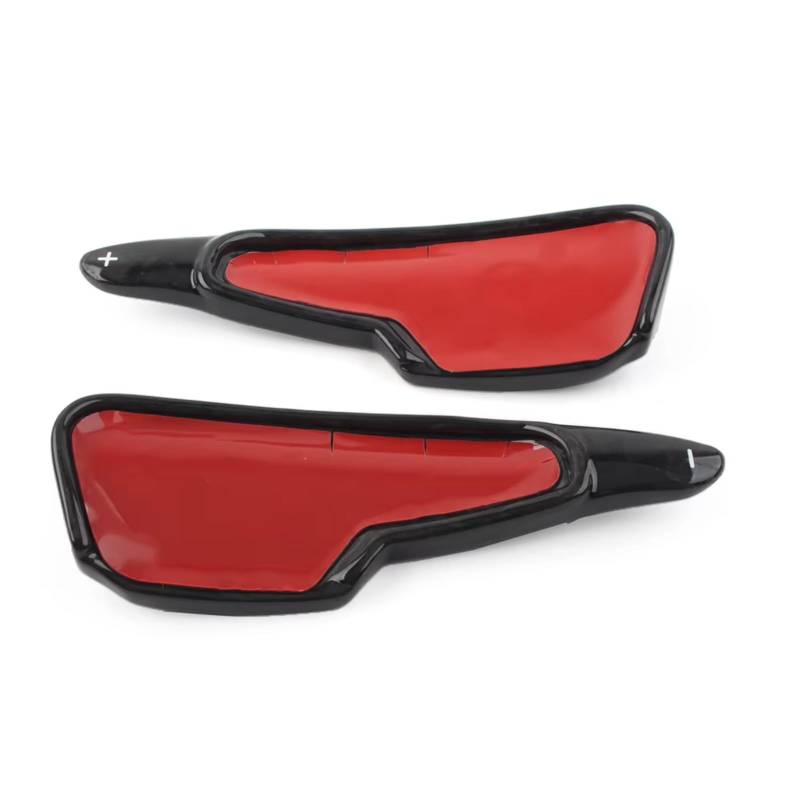 DSPOLIMV Kompatibel Mit Chevrolet Für Corvette C8 2020 2021 2022 Echtkohlefaser-Auto-Lenkrad-Schaltpaddel-Verlängerungsschalthebel Auto-Universal-Picks Lenkrad Schaltpaddel(Forged Pattern) von DSPOLIMV