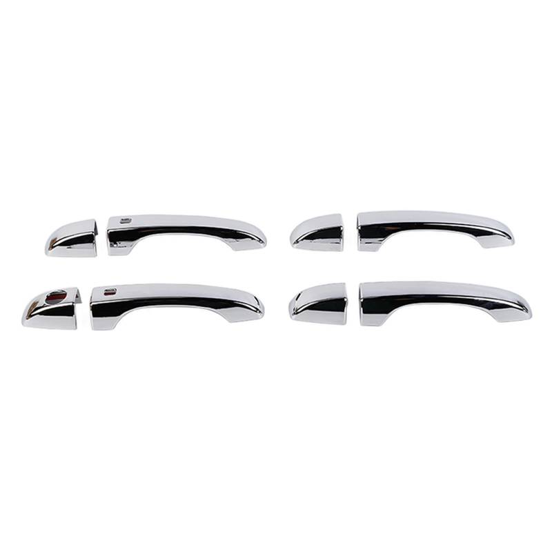 DSPOLIMV Kompatibel Mit Chrysler Für 300 300C 2011 2012 2013 2014 2015 2016 2017 2018 2019 2020 2021 2022 Auto-Außentürgriff-Dekorationsschale Auto Außentürgriffe Blenden(Silver) von DSPOLIMV