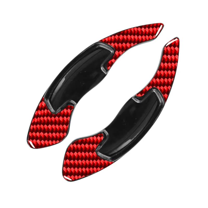 DSPOLIMV Kompatibel Mit Crown Road 2016–2020 Für Odyssey 2015–2021 Auto-Ersatz-Lenkrad-Controller Schaltwippen-Verlängerung Auto-Universal-Picks Lenkrad Schaltpaddel(Carbon Fiber Red) von DSPOLIMV