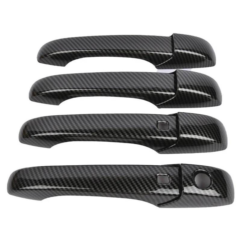 DSPOLIMV Kompatibel Mit Dodge Für Caliber 2011 2012 Autotürgriffabdeckung Autozubehör Auto-Außentürgriff-Dekorationsschale Auto Außentürgriffe Blenden(Carbon Fiber) von DSPOLIMV