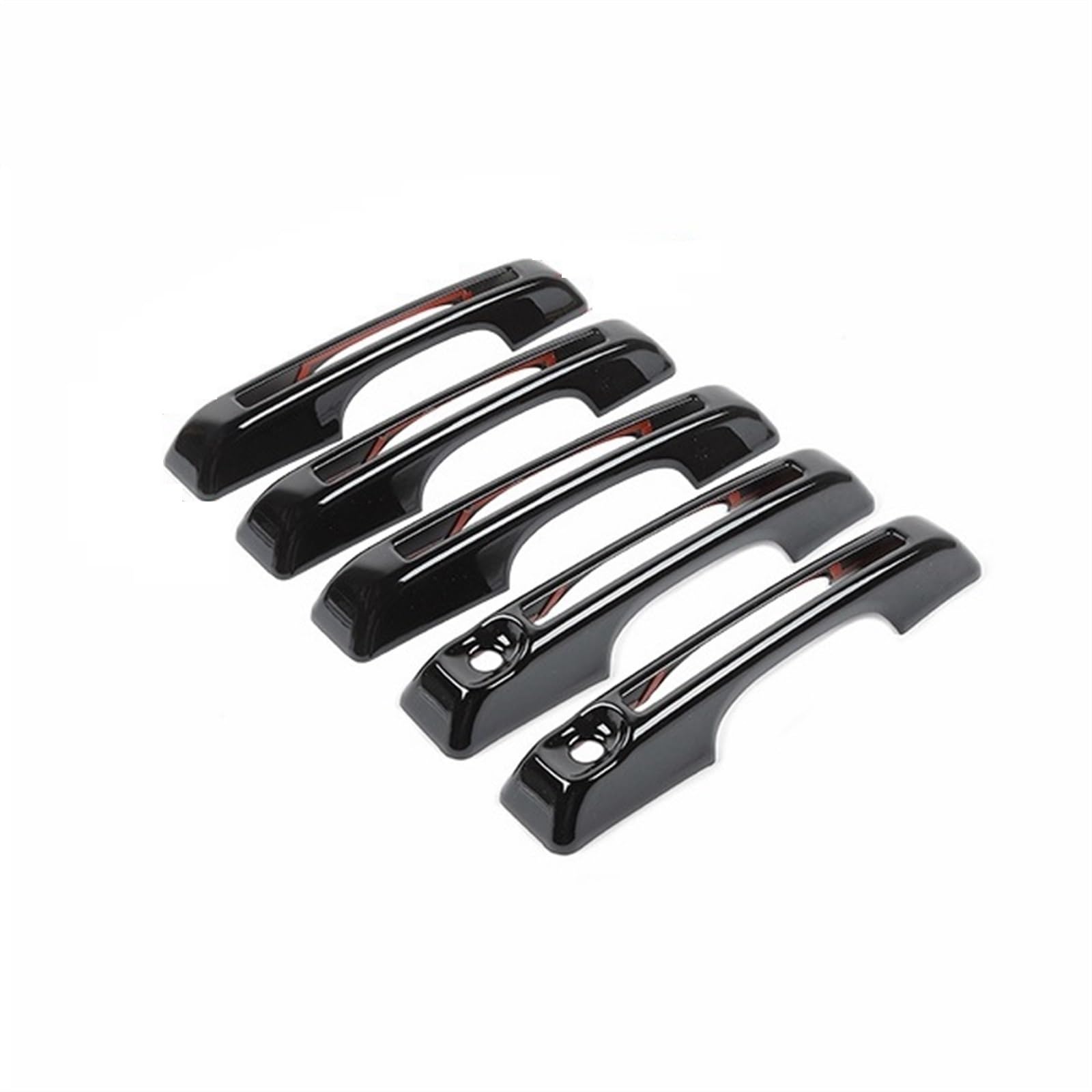 DSPOLIMV Kompatibel Mit Ford Für Bronco 2021 2022 2023 2024 Autotürgriffabdeckung Autozubehör Auto Außentürgriff Dekorationsschale Auto Außentürgriffe Blenden(Black 5 pcs) von DSPOLIMV