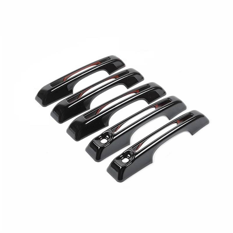 DSPOLIMV Kompatibel Mit Ford Für Bronco 2021 2022 2023 2024 Autotürgriffabdeckung Autozubehör Auto Außentürgriff Dekorationsschale Auto Außentürgriffe Blenden(Black 5 pcs) von DSPOLIMV