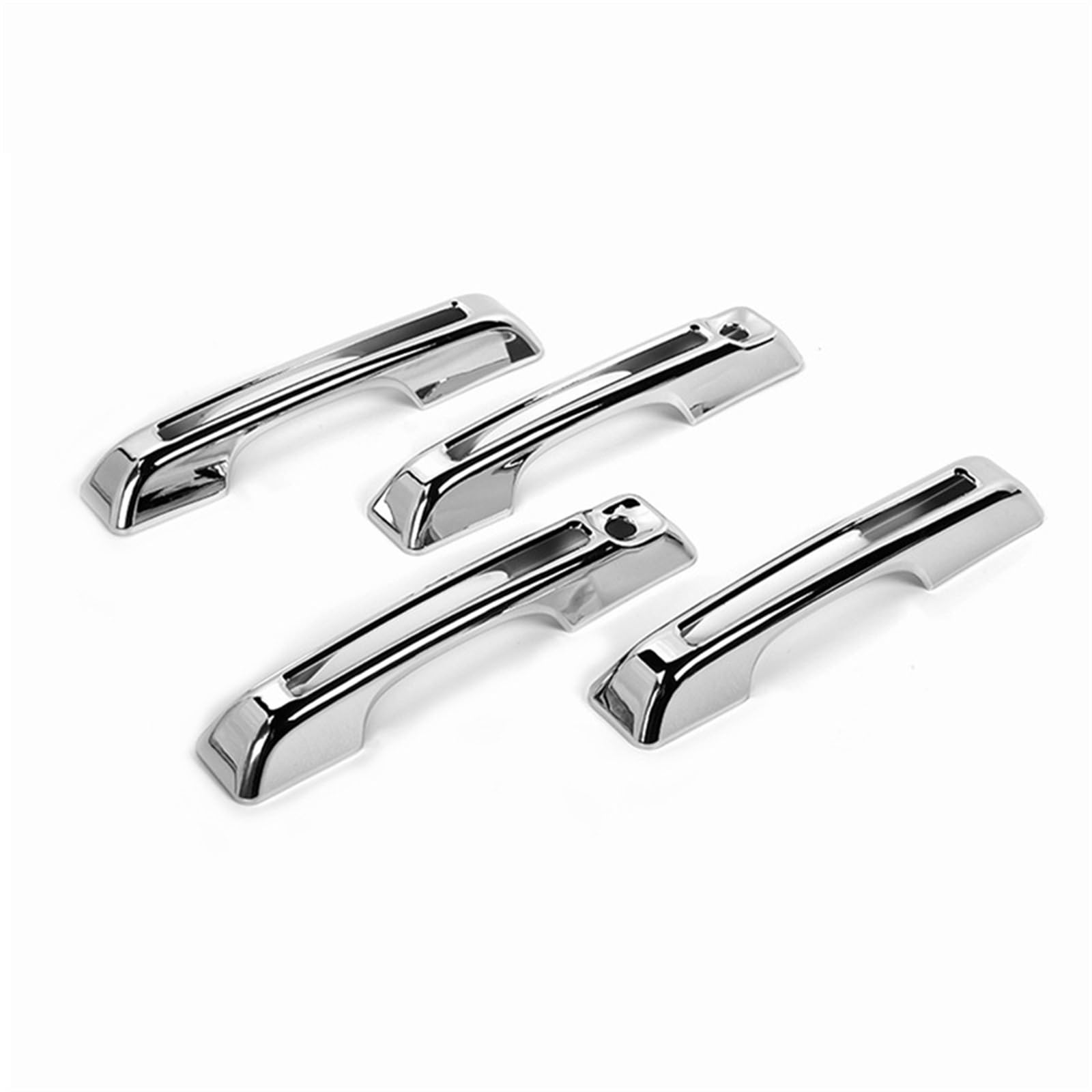 DSPOLIMV Kompatibel Mit Ford Für Bronco 2021 2022 2023 2024 Autotürgriffabdeckung Autozubehör Auto Außentürgriff Dekorationsschale Auto Außentürgriffe Blenden(Chrome 4 pcs) von DSPOLIMV