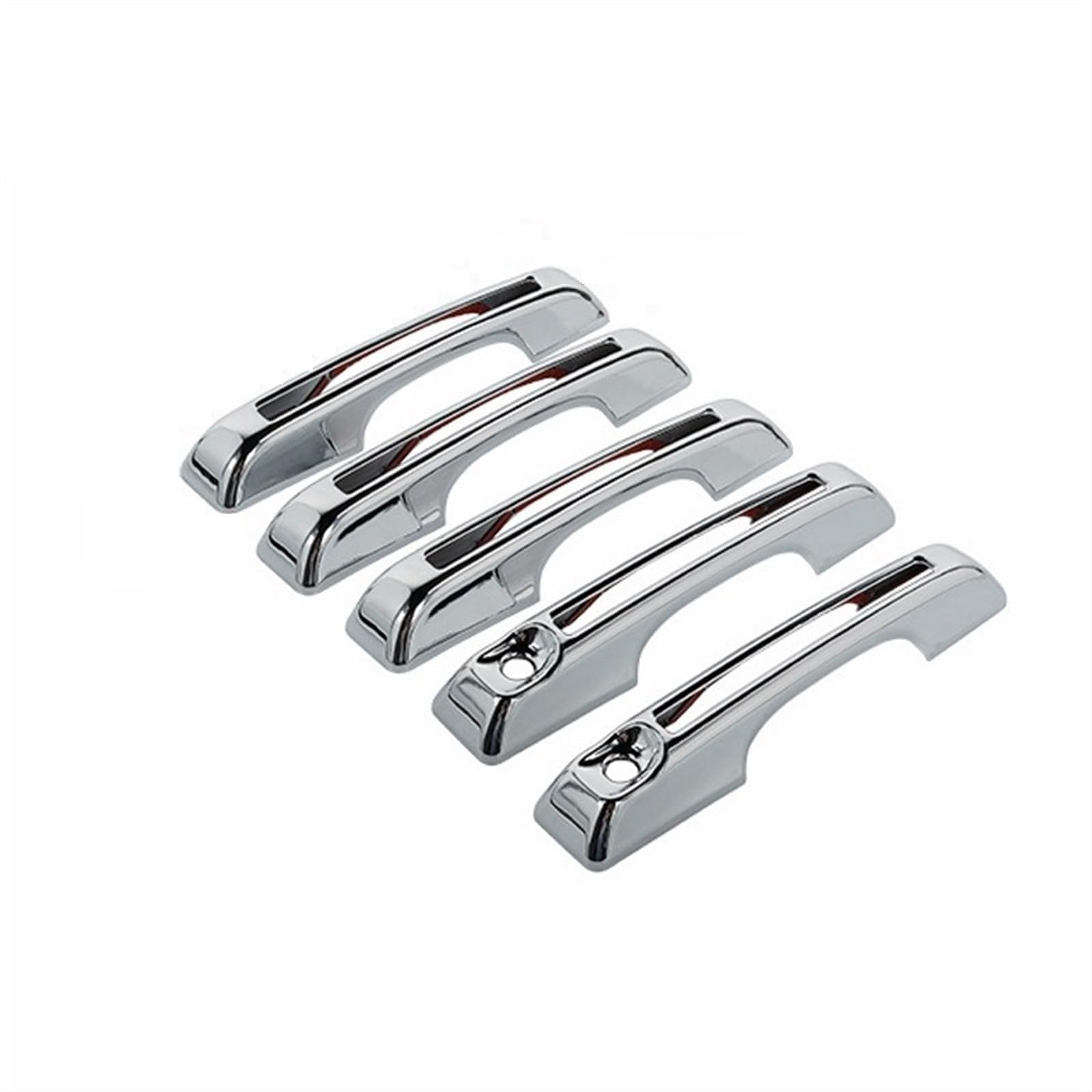 DSPOLIMV Kompatibel Mit Ford Für Bronco 2021 2022 2023 2024 Autotürgriffabdeckung Autozubehör Auto Außentürgriff Dekorationsschale Auto Außentürgriffe Blenden(Chrome 5 pcs) von DSPOLIMV