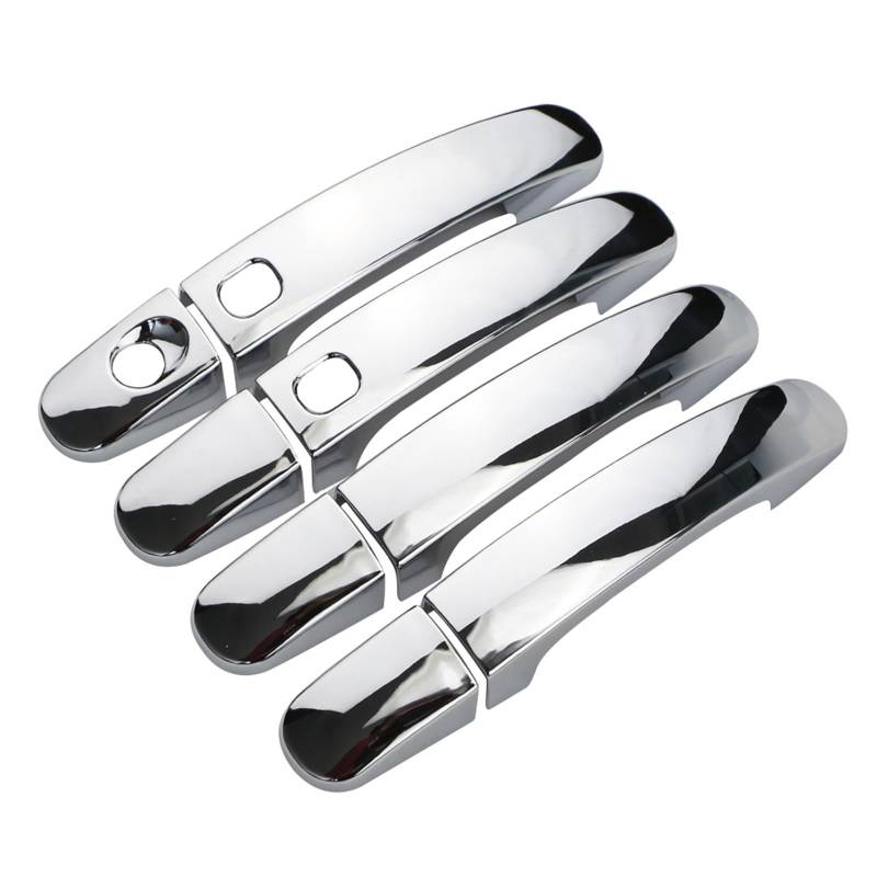 DSPOLIMV Kompatibel Mit Ford Für Focus 2 MK2 2005 2006 2007 2008 2009 2010 2011 Autozubehör Auto Außentürgriff Dekorationsschale Auto Außentürgriffe Blenden(Silver) von DSPOLIMV