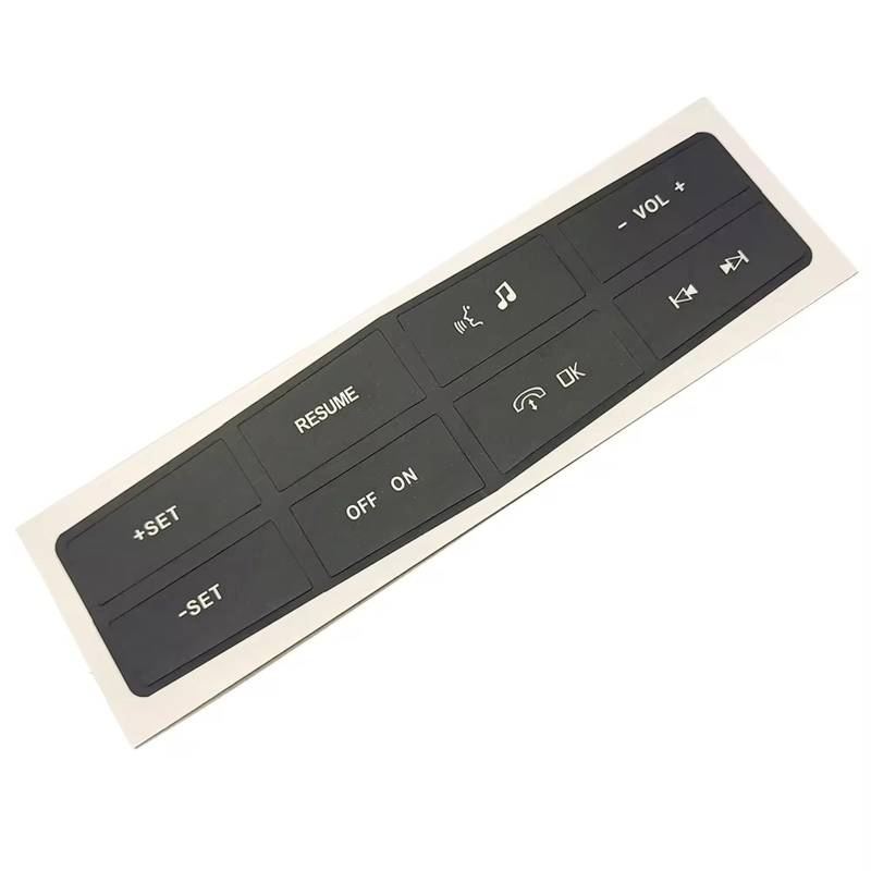 DSPOLIMV Kompatibel Mit Ford Für Mustang 2010 2011 2012 Auto Lenkrad Knopf Reparatur Kit Aufkleber Aufkleber Fix Verblasst Hässlich Auto Knopf Aufkleber von DSPOLIMV