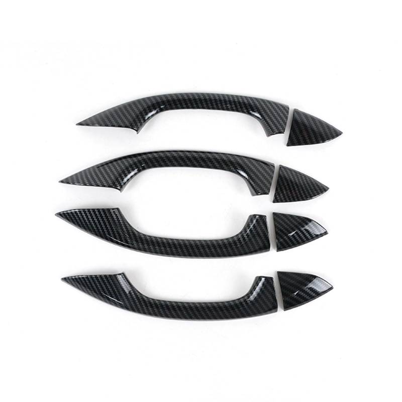 DSPOLIMV Kompatibel Mit Für A6 C8 2019 2020 2021 2022 Autotürgriffabdeckung Autozubehör Auto Außentürgriff Dekorationsschale Auto Außentürgriffe Blenden(Carbon Fiber) von DSPOLIMV