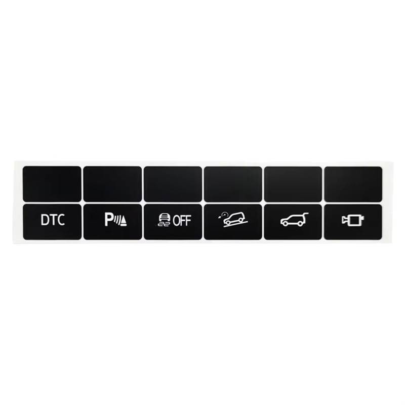 DSPOLIMV Kompatibel Mit Für E70 2006 2007 2008 2009 2010 2011–2013 Auto-Armaturenbrett-Steuerknopf-Aufkleber Reparatursatz DTC Traktion Innenzubehör Auto Knopf Aufkleber von DSPOLIMV