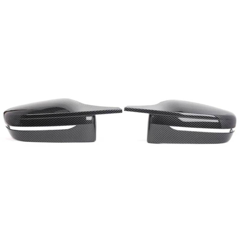 DSPOLIMV Kompatibel Mit Für G22 G23 2020 2021 2022 2023 Carbonfaser-Musterseite Für Flügelrückspiegel-Abdeckkappen Auto-Außenspiegel Rückspiegel Kappe(Black Carbon) von DSPOLIMV