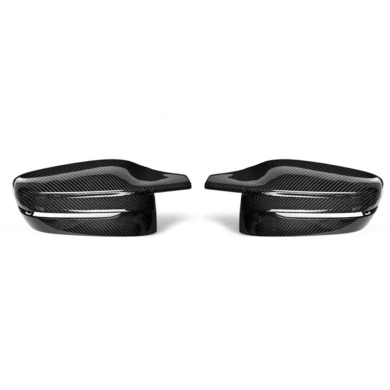 DSPOLIMV Kompatibel Mit Für G22 G23 2020 2021 2022 2023 Spiegelabdeckung Autoseitenrückspiegel-Abdeckkappe LHD RHD Seitenspiegelkappenabdeckung Rückspiegel Kappe(Black Carbon,RHD) von DSPOLIMV