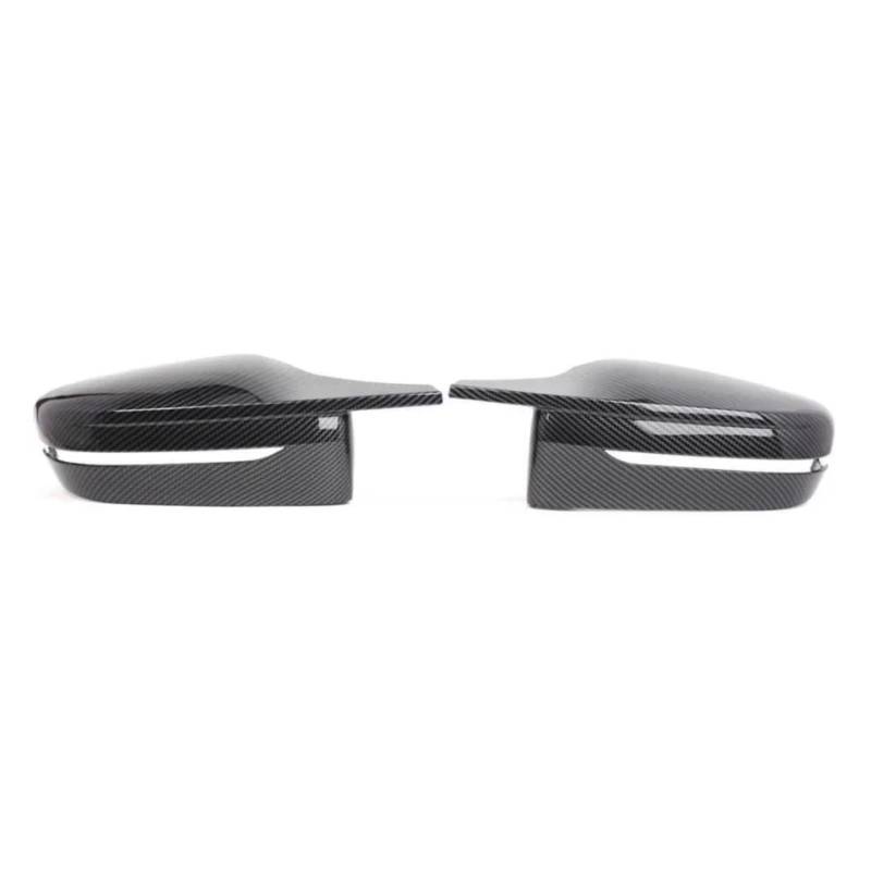 DSPOLIMV Kompatibel Mit Für G22 G23 2020 2021 2022 2023 Spiegelabdeckung Autoseitenrückspiegel-Abdeckkappe Seitliche Außenspiegelkappe Rückspiegel Kappe(Black Carbon) von DSPOLIMV