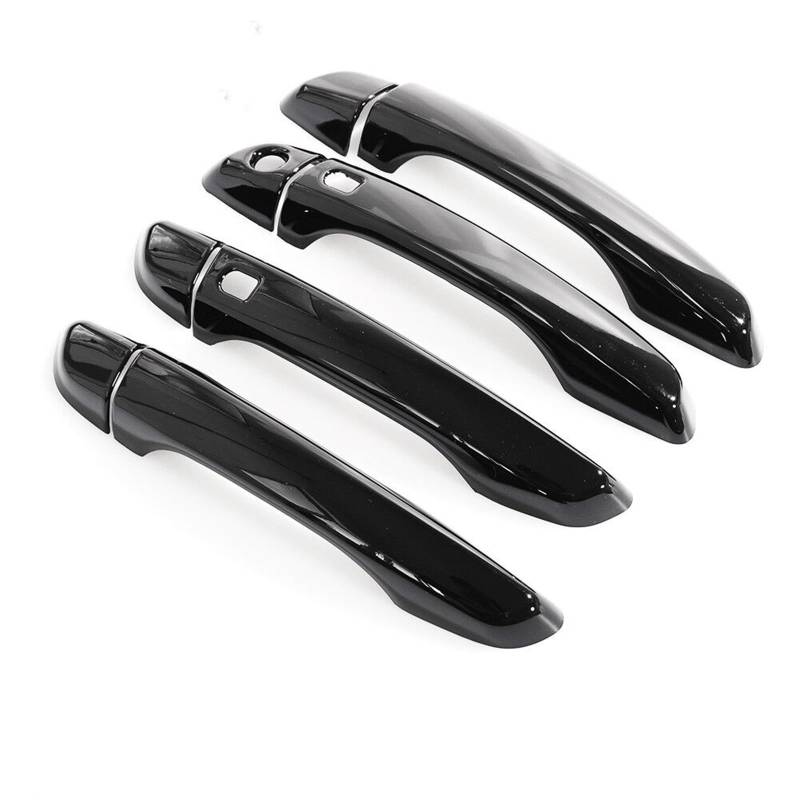 DSPOLIMV Kompatibel Mit Hyundai Für I30 Für Elantra 2017 2018 2019 2020 2021 Autozubehör Auto Außentürgriff Dekorationsschale Auto Außentürgriffe Blenden(Black 2 Button) von DSPOLIMV
