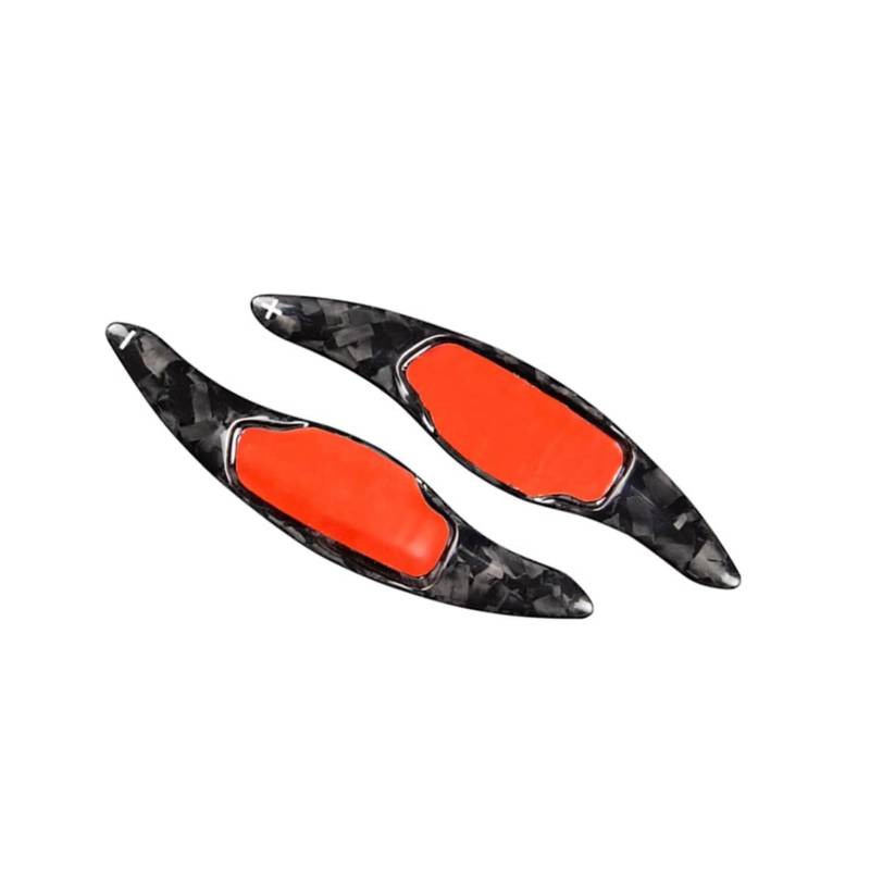 DSPOLIMV Kompatibel Mit K&ia Für Stinger GT-Line Für Fließheck 2019 2020 2021 Carbonfaser-Autoinnenraum-Lenkrad-Controller-Paddle-Verlängerungsschalthebel Lenkrad Schaltpaddel(Forged Pattern) von DSPOLIMV