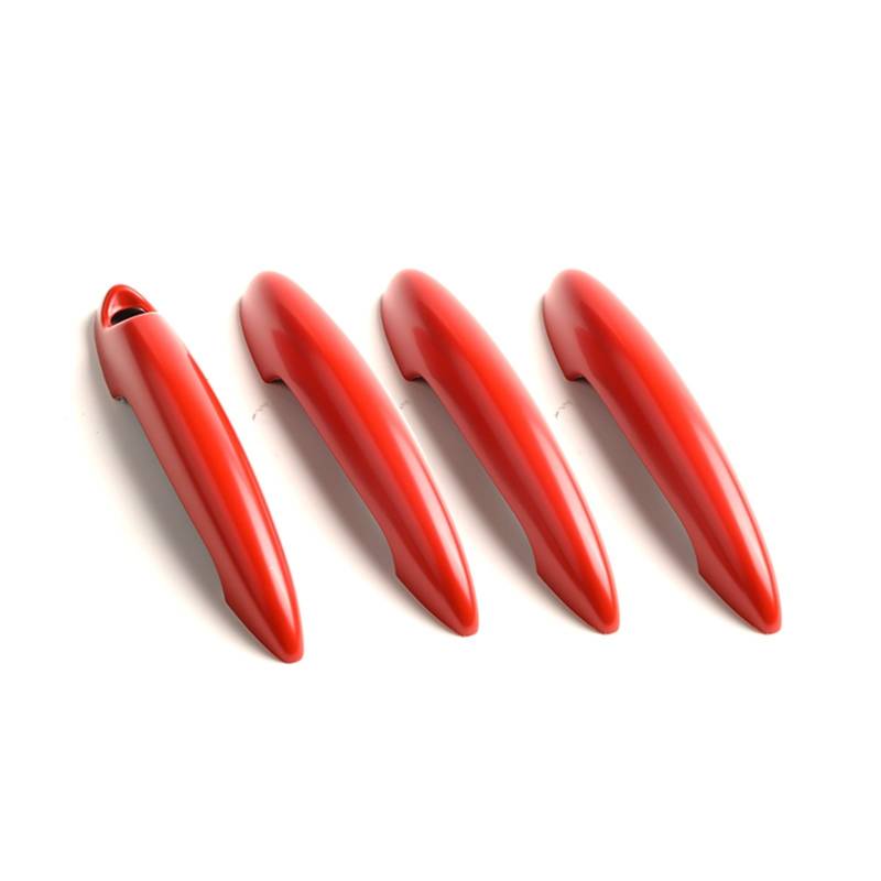DSPOLIMV Kompatibel Mit Mini Für Cooper S JCW Für R60 2011 2012 2013 2014 2015 2016 Autozubehör Auto Außentürgriff Dekorationsschale Auto Außentürgriffe Blenden(Red) von DSPOLIMV