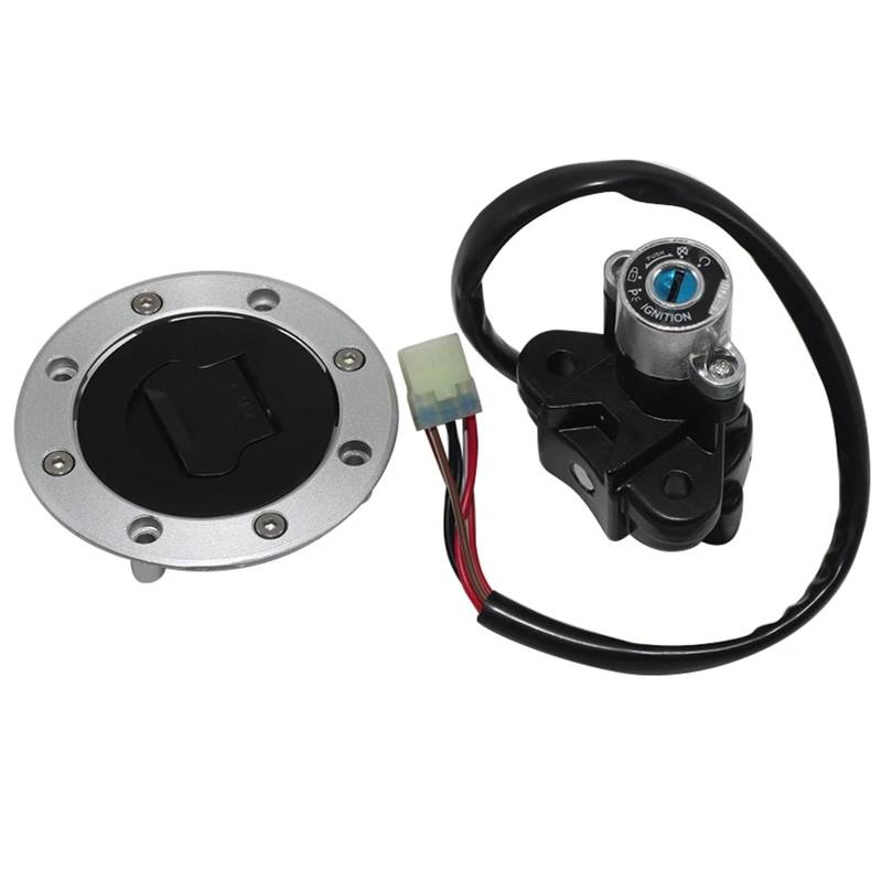 DSPOLIMV Kompatibel Mit Suzuki Für Bandit Für GSF1200 1997 1998 1999 2000 2001 2002 2003 2004 2005 Motorrad-Zündungs-Startschalterschlüssel Sperrdraht-Buchse Moto Bike-Zündschloss von DSPOLIMV