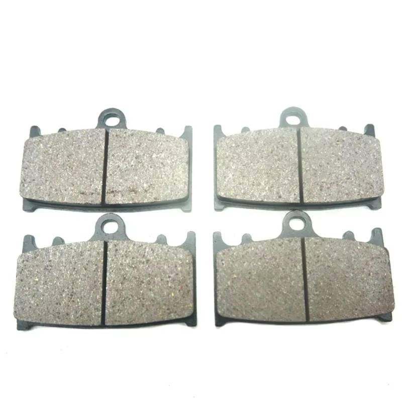 DSPOLIMV Kompatibel Mit Suzuki Für GSR400 2006 2007 2008 2009 2010 2011 2012 2013 2014 2015 2016 2017 2018 2019 Motorrad Vorne Hinten Bremsbelag Bremsklötze Motorrad(2 Pair Front) von DSPOLIMV