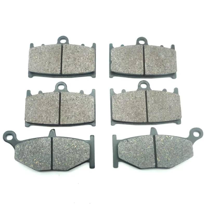 DSPOLIMV Kompatibel Mit Suzuki Für GSR400 2006 2007 2008 2009 2010 2011 2012 2013 2014 2015 2016 2017 2018 2019 Motorrad Vorne Hinten Bremsbelag Bremsklötze Motorrad(Front Rear) von DSPOLIMV