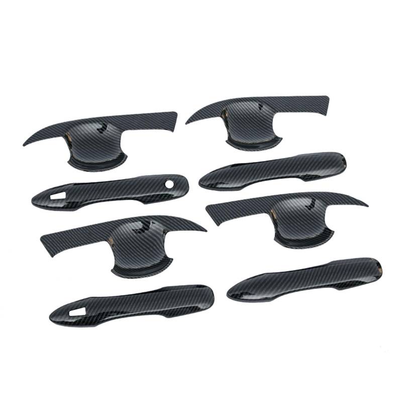 DSPOLIMV Kompatibel Mit Toyota Für Corolla E210 2019 2020 2021 2022 2023 2024 Autozubehör Auto Außentürgriff Dekorationsschale Auto Außentürgriffe Blenden(A and B Carbon) von DSPOLIMV