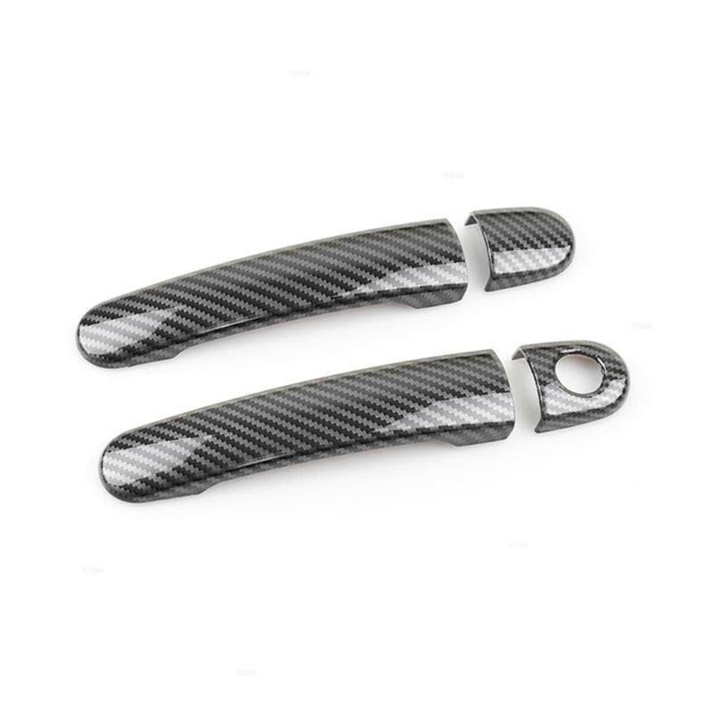 DSPOLIMV Kompatibel Mit VW Für J&etta Für Bora MK4 1999 2000 2001 2002 2003 2004 Autozubehör Auto Außentürgriff Dekorationsschale Auto Außentürgriffe Blenden(Carbon Texture 2) von DSPOLIMV