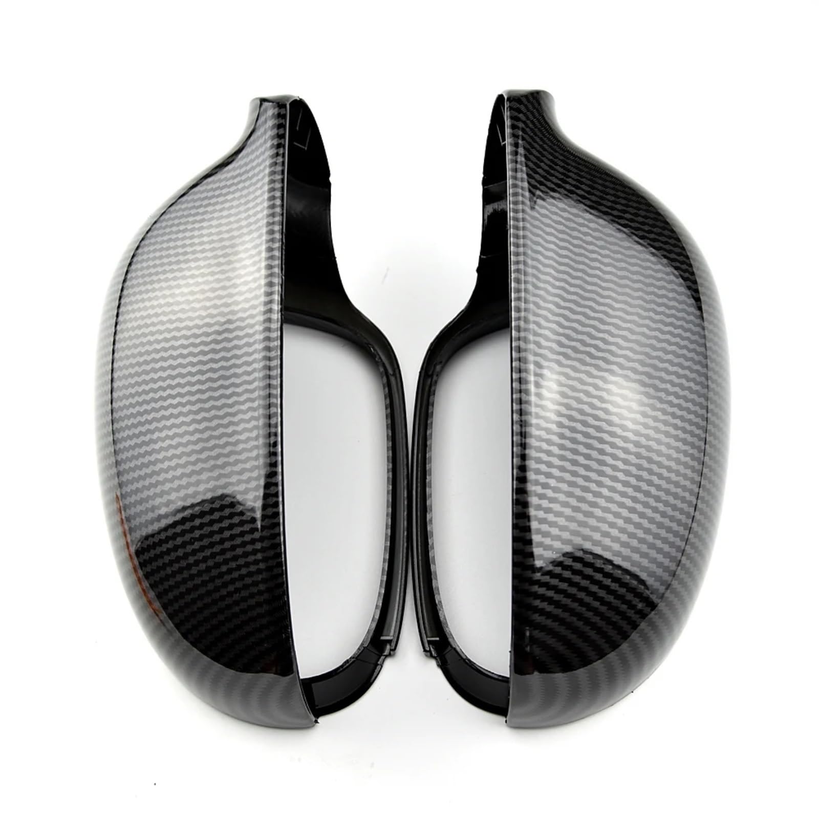 DSPOLIMV Kompatibel Mit VW Für Sharan 2003 2004 2005 2006 2007 2008 2009 2010 Schwarze Spiegelabdeckung Rückspiegelkappe Auto Für Außenspiegelabdeckungen Kappen Rückspiegel Kappe(Black Carbon) von DSPOLIMV