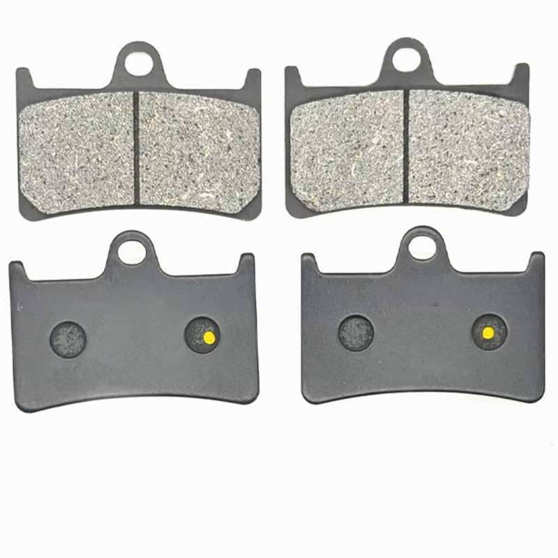 DSPOLIMV Kompatibel Mit XT1200Z Für Super Für Tenere ABS 2010 2011 2012 2013 2014 2015 2016 2017 2018 2019 Motorrad Bremse Vorne Hinten Bremsbelag Bremsklötze Motorrad(2 Pair Front) von DSPOLIMV