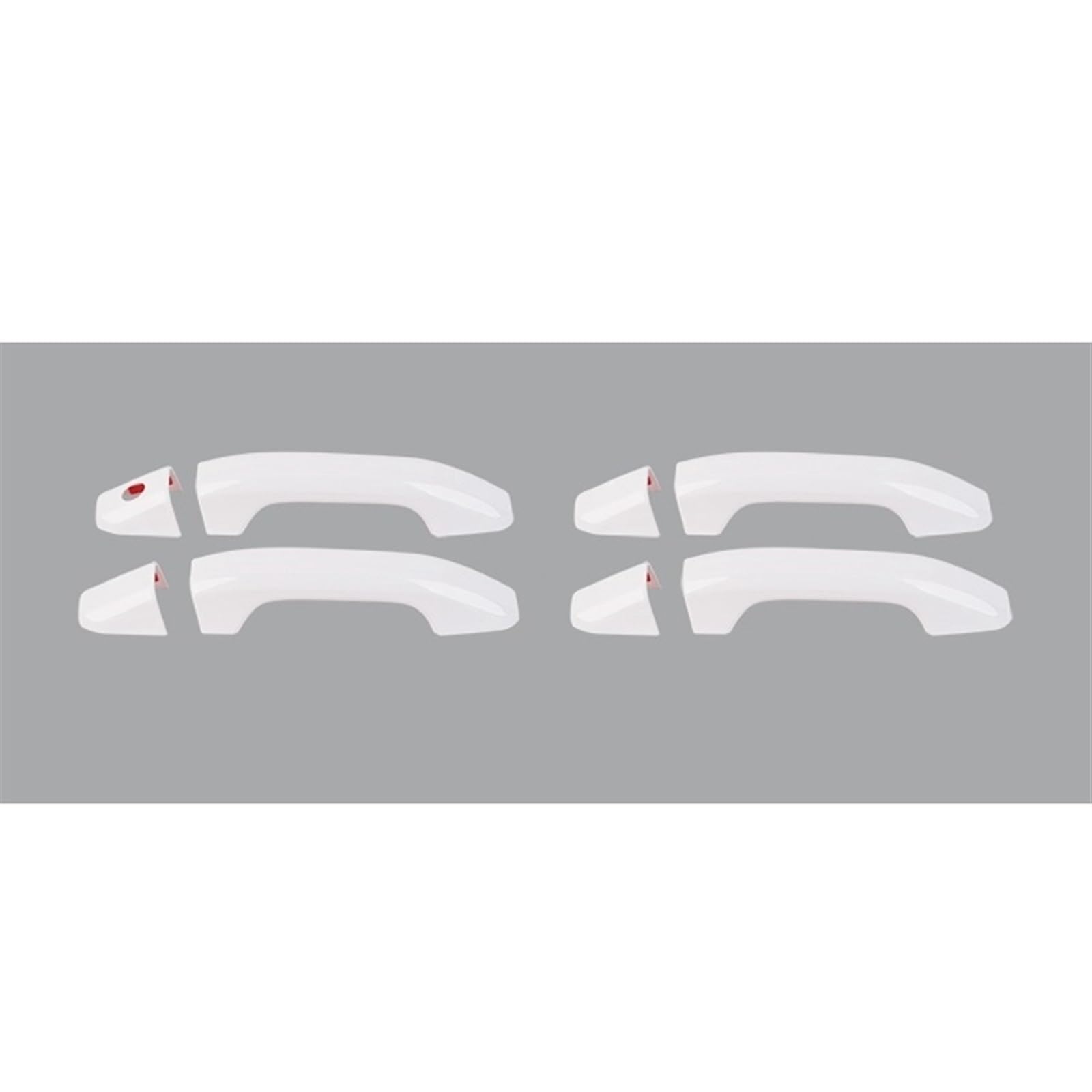 DSWILNV Auto Seitentürgriffabdeckung Kompatibel Mit Chevrolet Für Silverado 2014 2015 2016 2017 2018 2019 2020 2021 2022 2023 2024 Auto Außentürgriff Shell Cove(White) von DSWILNV
