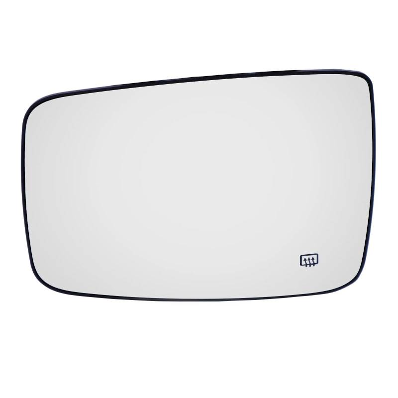 DSWILNV Auto Spiegelglas Kompatibel Mit Dodge Für Ram 1500 2500 Truck 2009–2019 Linke Oder Rechte Seite LH RH Beheiztes Autotürspiegelglas Automatischer Rückspiegel Mit Basis von DSWILNV