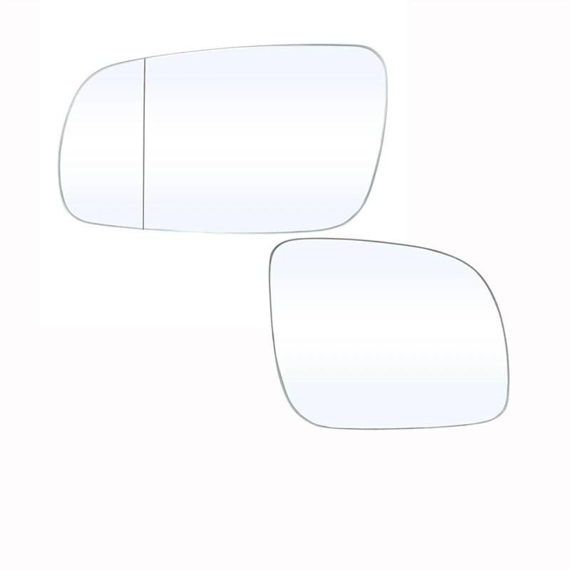 DSWILNV Auto Spiegelglas Kompatibel Mit VW Für Golf 4 Für ETTA Für MK4 1997-2000 2001 2002 2003 2004 Paar Spiegelglas Beheizt Konvex Autozubehör Teile Auto 1J1857521C 1J1857522C von DSWILNV