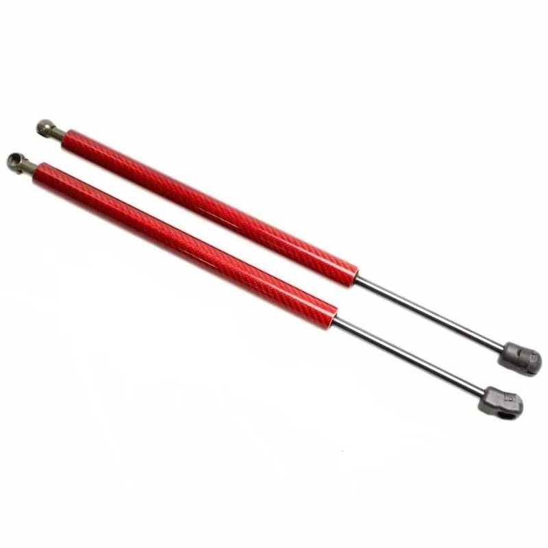 DSWILNV Fronthaube Streben Kompatibel Mit VW Für Polo 5. 6R 6C 61 2009–2017 Vordere Motorhaube Motorhaube Gasdruckfedern Hebestützen Federn Dämpfer Stange Autozubehör(Carbon red) von DSWILNV