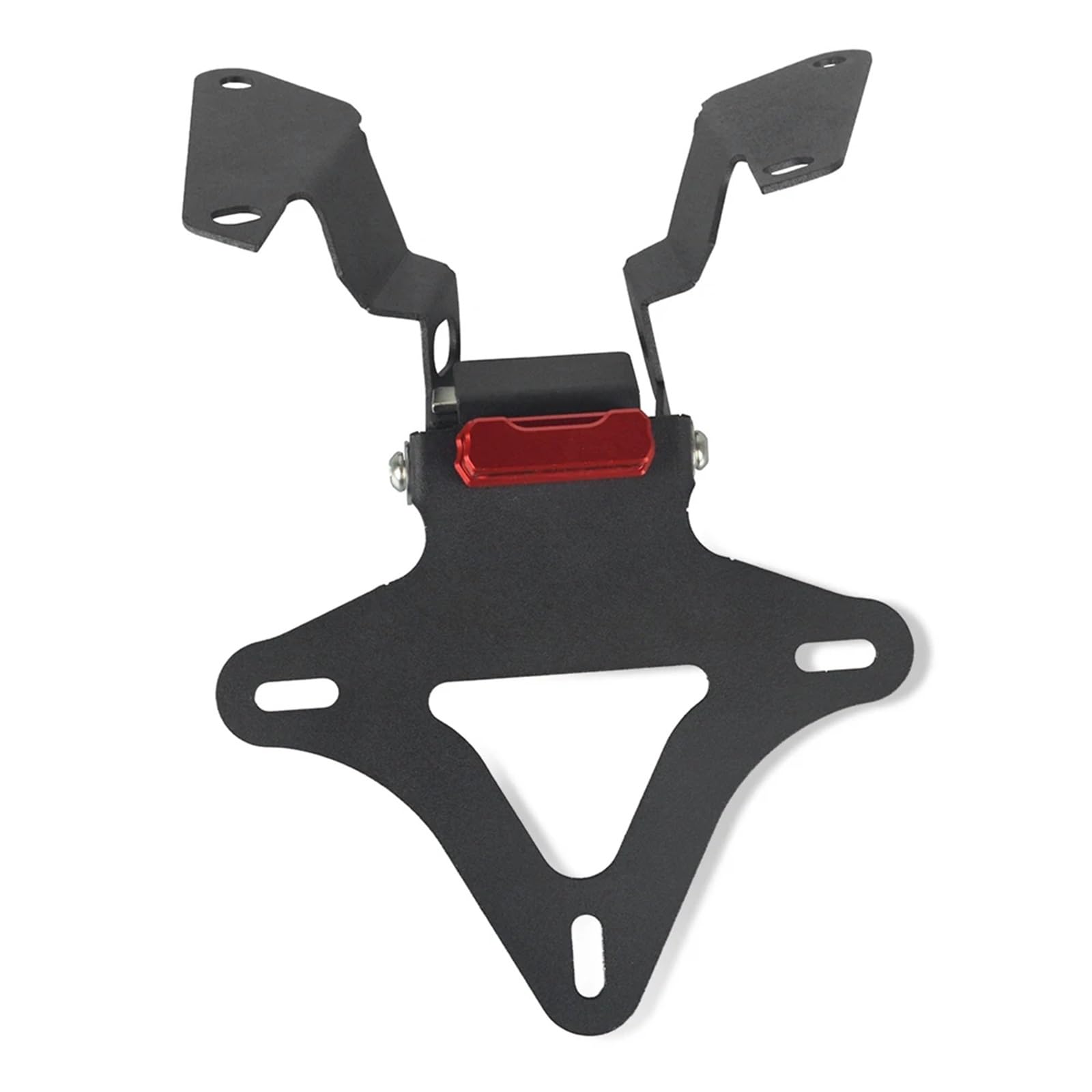 DSWILNV Kennzeichenhalter Motorrad Für CB650R Für CBR650R 2019-2020 Motorradzubehör Kennzeichenhalter Mit Lichtersatzsatz Hintere Halterungshalterung(Red with Light) von DSWILNV