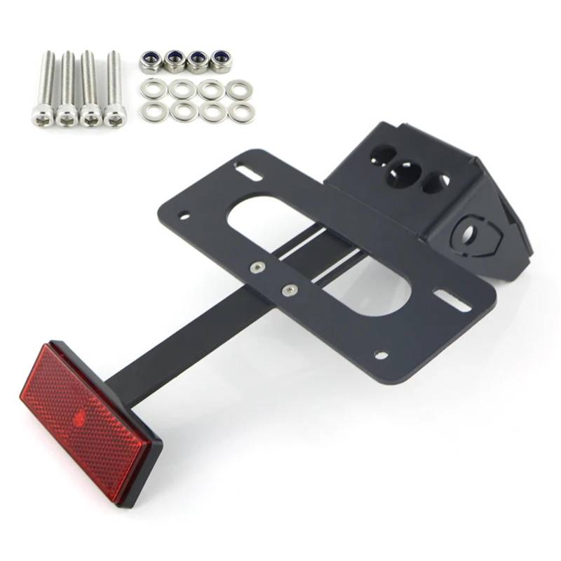 DSWILNV Kennzeichenhalter Motorrad Für Ninja 250 400 2018-2024 Für Z250 Für Z400 2019-2024 Tail Tidy Fender Eliminate Motorrad-Hinterrad-Kennzeichenhalterrahmen von DSWILNV