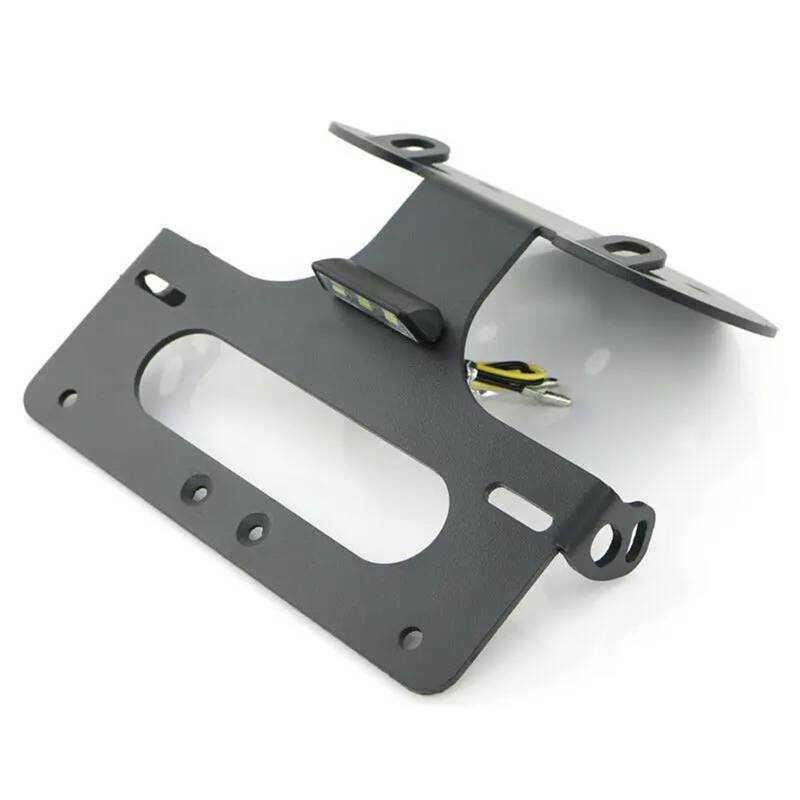 DSWILNV Kennzeichenhalter Motorrad Kompatibel Mit Buell Für 1125R Für 1125CR 2008 2009 2010 2011 Motorrad-Nummernschildhalterrahmen Heckfender-Entfernungssatz(Without Reflector) von DSWILNV