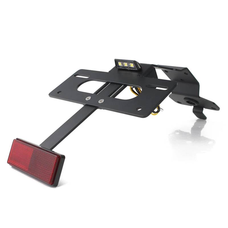 DSWILNV Kennzeichenhalter Motorrad Kompatibel Mit Dax125 2022 2023 2024 Motorrad-Kennzeichenhalter Mit Leichtem Heck-Motorrad-Kotflügel Für Eliminator-Kit(with Reflector) von DSWILNV