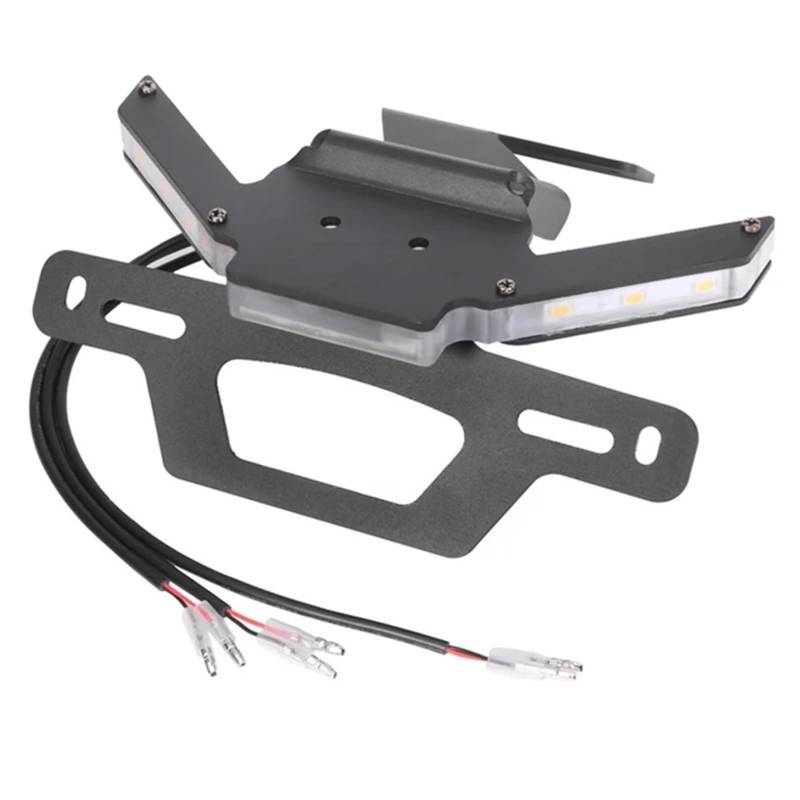 DSWILNV Kennzeichenhalter Motorrad Kompatibel Mit Für Z900 Für ZR900 2020-2024 Für Z900SE 2022-2024 Motorrad Tail Tidy Fender Eliminators Kennzeichenhalter(Without Plug) von DSWILNV