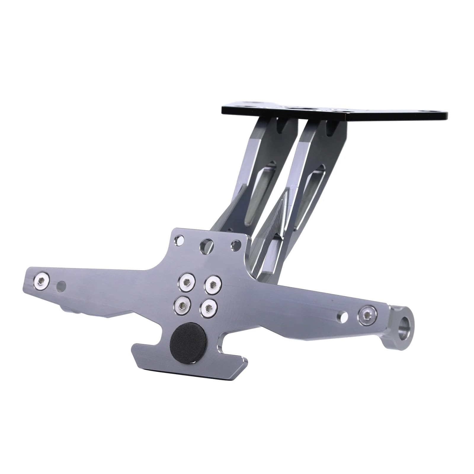DSWILNV Kennzeichenhalter Motorrad Kompatibel Mit Suzuki Für GSX250R Für GSX250 Motorrad-Kennzeichenhalterung Heckklappe Kotflügel Für Eliminator Mit Lichtzubehör(B Aluminum Grey) von DSWILNV
