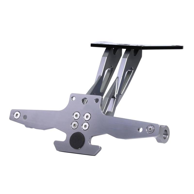 DSWILNV Kennzeichenhalter Motorrad Kompatibel Mit Suzuki Für GSX250R Für GSX250 Motorrad-Kennzeichenhalterung Heckklappe Kotflügel Für Eliminator Mit Lichtzubehör(B Aluminum Grey) von DSWILNV