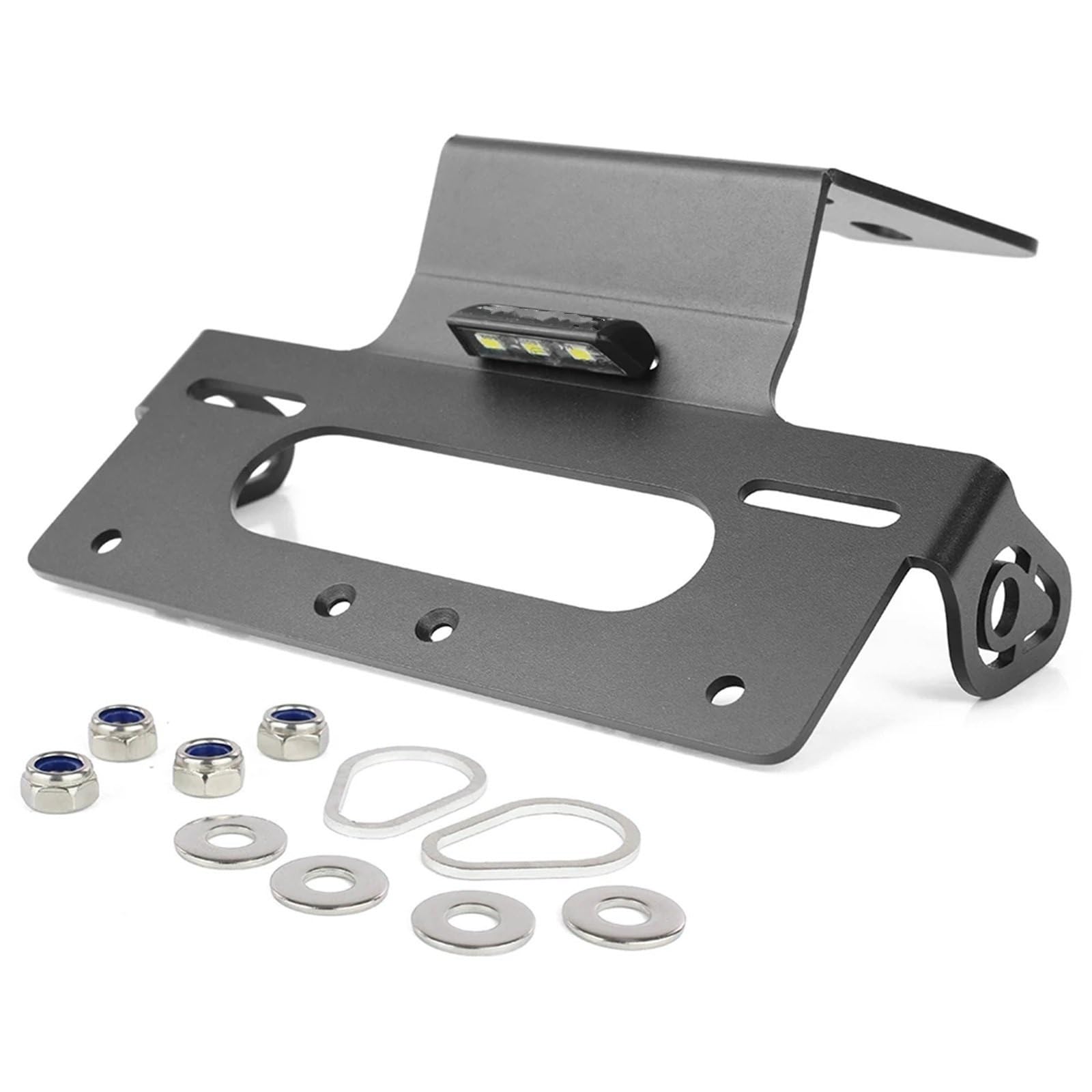 DSWILNV Kennzeichenhalter Motorrad Kompatibel Mit XJ6 Für Diversion Für N Für F 2009-2016 Motorrad-Kennzeichenhalterhalterung Heckklappe Kotflügel-Entfernungsset(Without Reflector) von DSWILNV